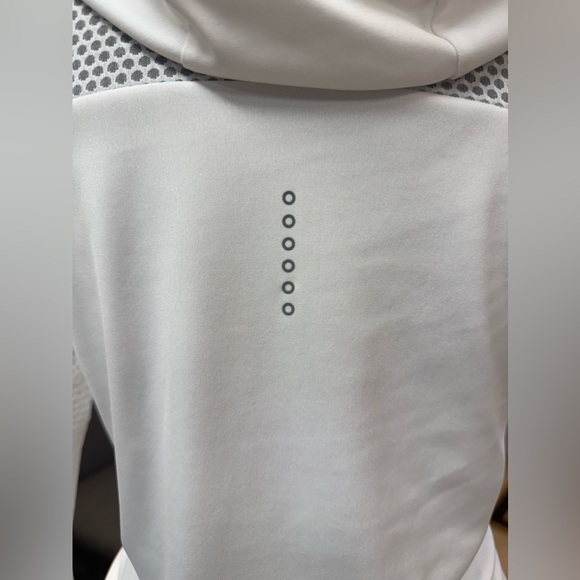NIKE White Dri Fit Hooded Layering Top - Picture 3 of 8